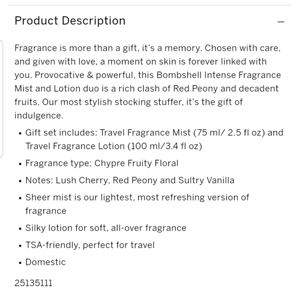 VS Bombshell Intense Gift Set NIP 🎁 - Picture 4 of 4